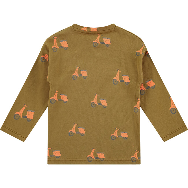 Vespa Print Long Sleeve T-Shirt, Print - T-Shirts - 2