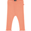 Ribbed Legging, Orange - Leggings - 1 - thumbnail