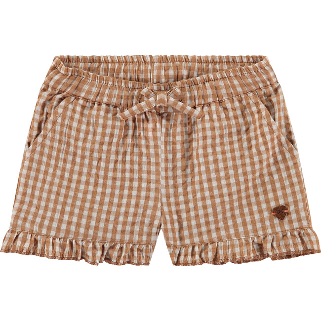 Gingham Shorts, Brown
