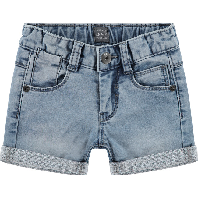 Light Wash Denim Shorts, Light Blue Denim