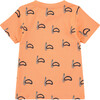 All-Over Snorkel Graphic T-Shirt, Neon Orange - T-Shirts - 2