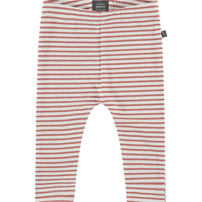 Striped Leggings, Coral