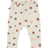 All-Over Blowfish Graphic Print Textured Pants, Ivory - Pants - 2