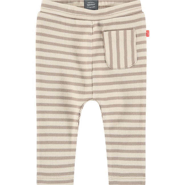 Striped Leggings, Tan