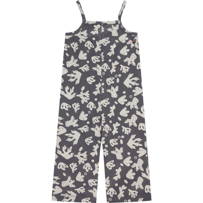 Coral Reef Printed Jumpsuit, Grey