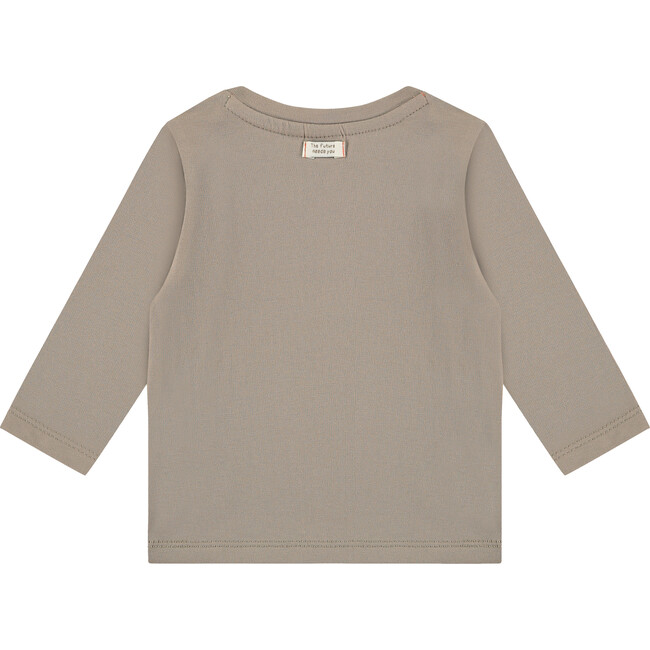 Crew Neck Chef Octopus Graphic Print Sweatshirt, Taupe - Sweatshirts - 2
