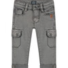 Cargo Style Pocket Jeans, Granite Denim - Jeans - 1 - thumbnail