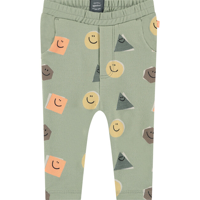 All-Over Animated Shapes Graphic Print Leggings, Sage