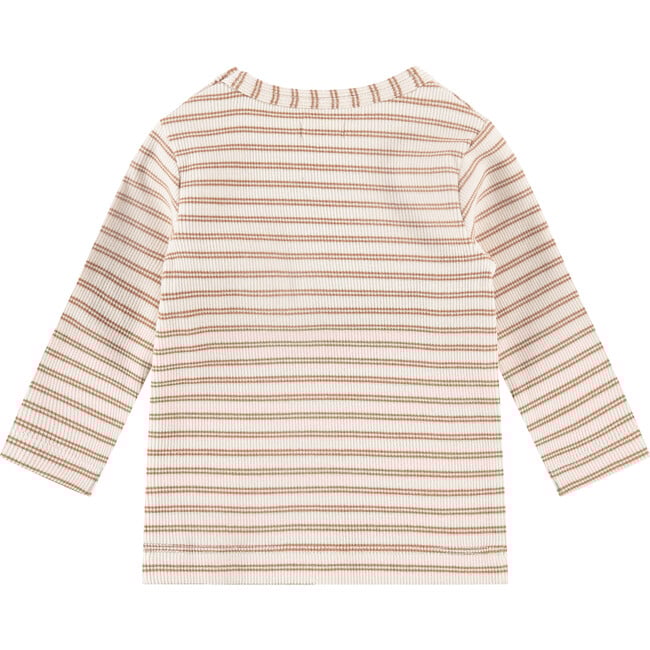 Striped Long Sleeve T-Shirt, Brown