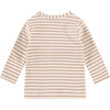 Striped Long Sleeve T-Shirt, Brown - T-Shirts - 2