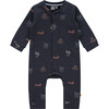 All-Over Viking Graphic Romper, Navy And Multicolors - Rompers - 1 - thumbnail