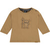 Viking Graphic Long Sleeve Tee Shirt, Gold - T-Shirts - 1 - thumbnail