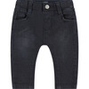 Classic Denim Pants, Navy - Pants - 1 - thumbnail