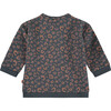 Leopard Print Crew Neck Pullover Sweatshirt, Charcoal - Sweatshirts - 2