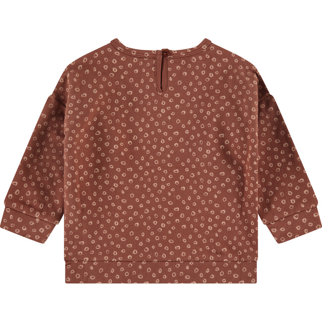 Ruffle Long Sleeve Shirt, Rust - Shirts - 2