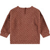 Ruffle Long Sleeve Shirt, Rust - Shirts - 2