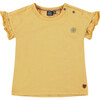 Flutter Sleeve Flower Graphic Print T-Shirt, Sun - T-Shirts - 1 - thumbnail