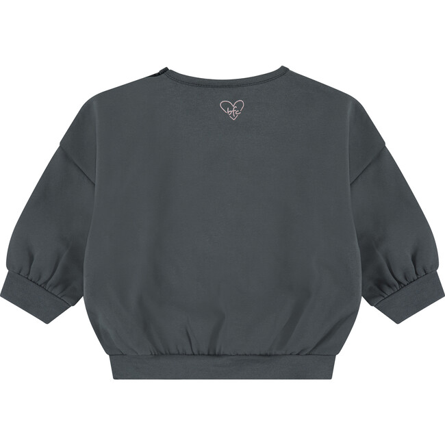 Heart Printed Pullover, Iron - Sweatshirts - 2