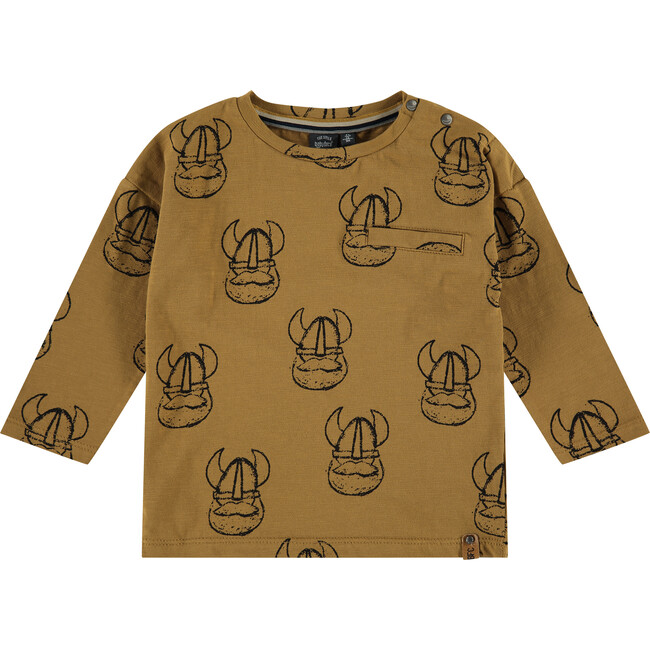 Viking Printed Long Sleeve Shirt, Honey