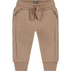 Cuffed Waistband 2-Pocket Joggers, Peanut - Sweatpants - 1 - thumbnail