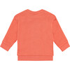 Crew Neck Neon Smiling Character Print Sweatshirt, Grapefruit - Sweatshirts - 2