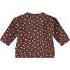 All-Over Floral Print Long Sleeve Sweatshirt, Brown - Sweatshirts - 2 - thumbnail