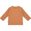 Floral Print Long Sleeve Tee Shirt, Orange - T-Shirts - 2 - thumbnail