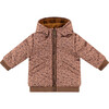 Zip Up Puffer Jacket, Chestnut - Jackets - 1 - thumbnail