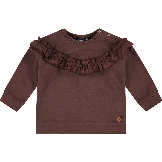 Ruffle Top, Brown