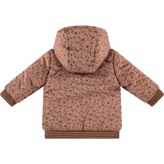 Zip Up Puffer Jacket, Chestnut - Jackets - 2