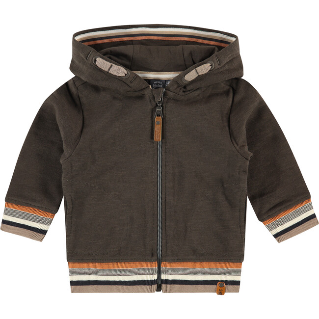 Zip Up Pullover, Army Green