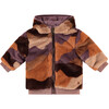 Reversible 2-Pocket Furry Coat, Multicolor And Purple - Faux Fur Coats - 1 - thumbnail