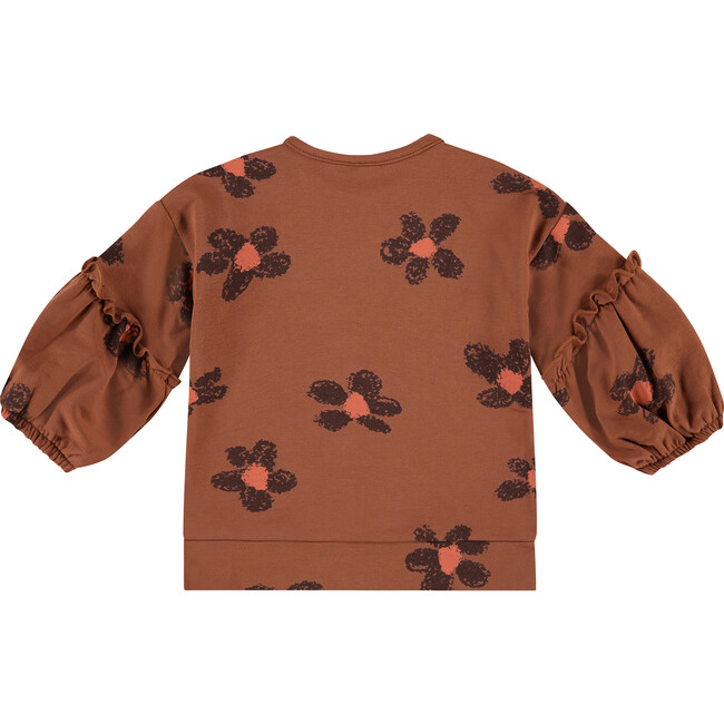 Floral Top, Brown - Shirts - 2