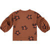 Floral Top, Brown - Shirts - 2
