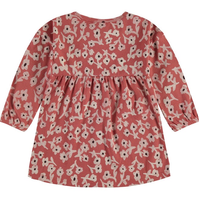 Floral Dress, Brick Red
