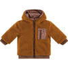 Zip Up Puffer Jacket, Chestnut - Jackets - 3