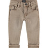Denim Jeans, Taupe - Jeans - 1 - thumbnail