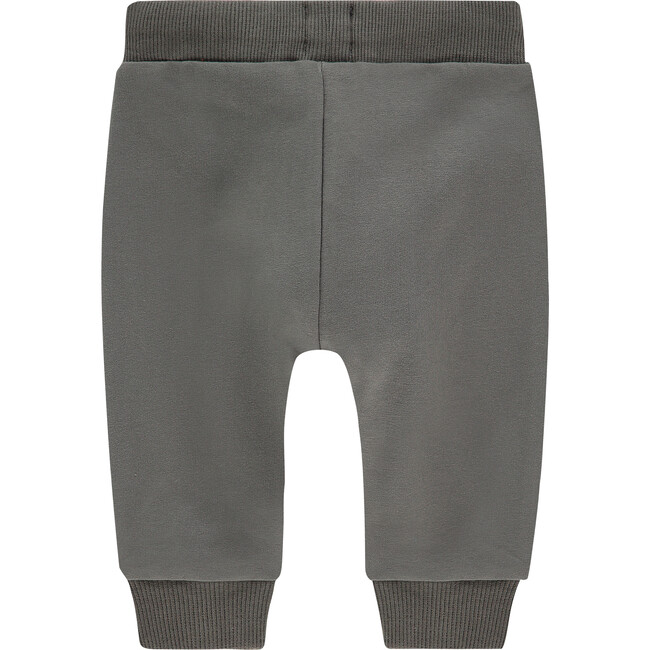 Drawstring Sweatpants, Green And White