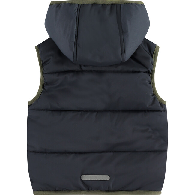 Puffer Vest, Faded Blue - Vests - 2