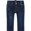 Denim Jeans, Dark Blue - Jeans - 1 - thumbnail