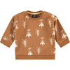 Bug Printed Pullover, Toffee - Sweatshirts - 1 - thumbnail