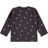 Printed Long Sleeve Shirt, Mocha - Shirts - 2