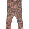 Animal Printed Pants, Mocha - Pants - 1 - thumbnail