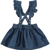 Denim Pinafore, Blue - Dresses - 1 - thumbnail