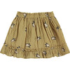 Crown Printed Skirt, Sand - Skirts - 2