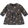 Cats Printed Dress, Antra - Dresses - 1 - thumbnail