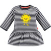 Sun & Stripes Dress, Grey Dove - Dresses - 1 - thumbnail