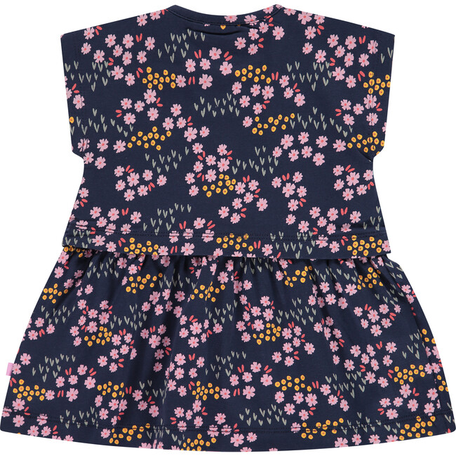 Dress, Blue Flower Print - Dresses - 2