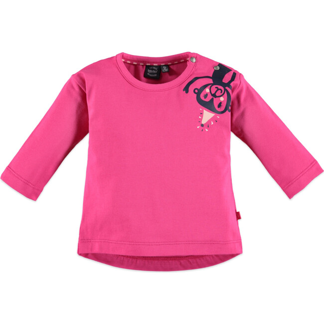 Monkey Long Sleeve Tee, Magenta