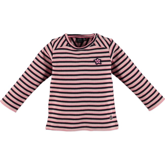 Stripes Top, Pink Chalk